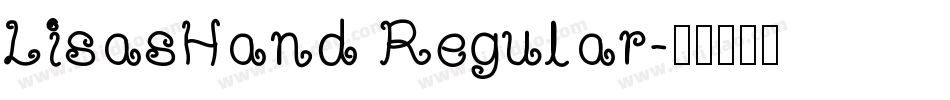 LisasHand Regular字体转换
